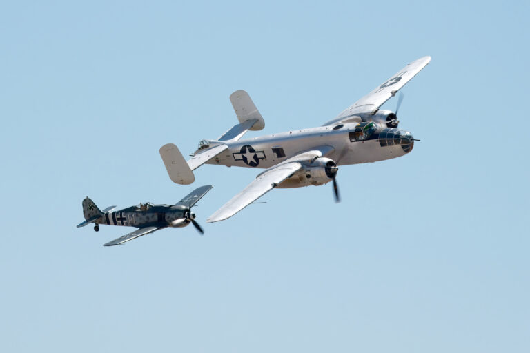 Fw-190 and B-25